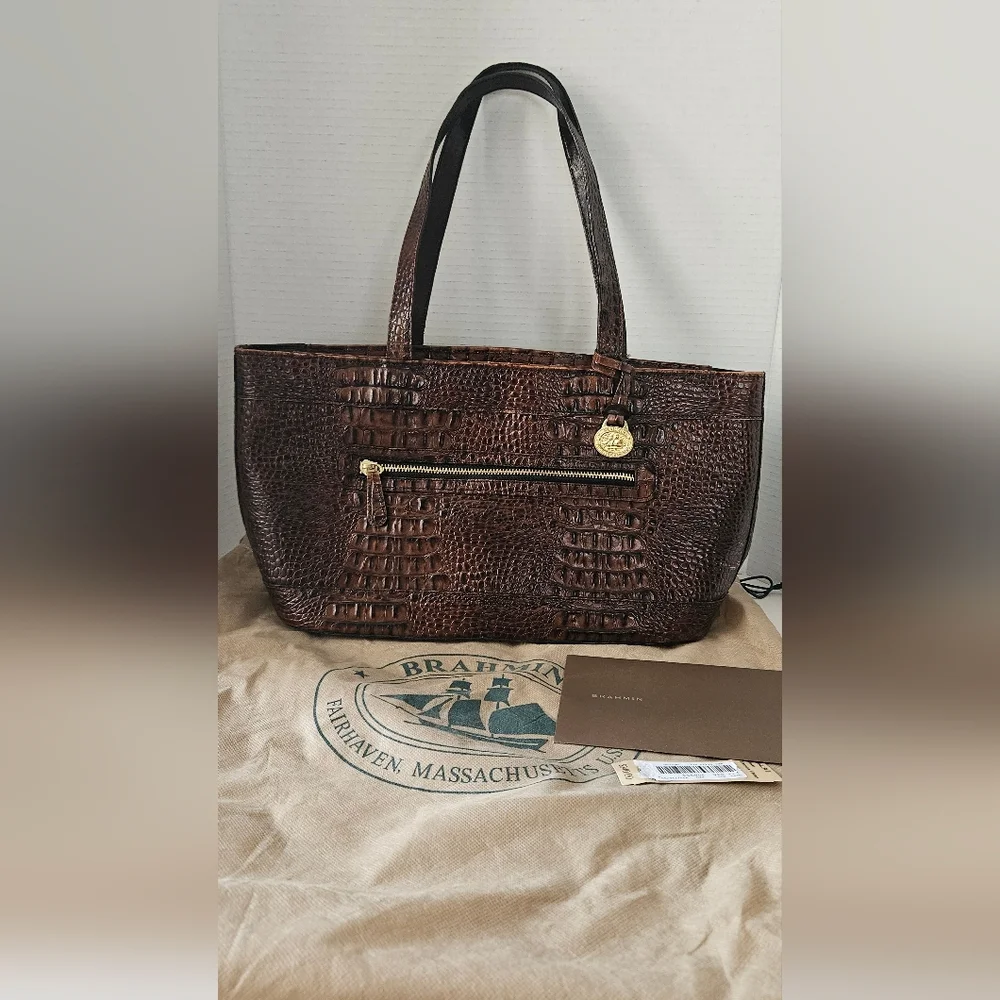 Brahmin Medium‎ Asher Leather Tote With Dustbag